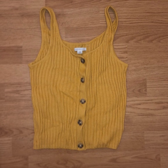American Eagle Outfitters Tops - mustard tank top NWOT